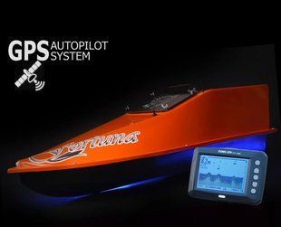 GPS (Maxi Cortex), Ехолот Toslon TF300, Професійний кораблик Фортуна (45000 mAh) Оранжевый