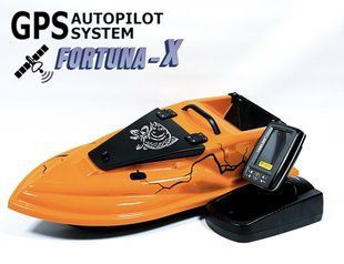GPS (Fortuna-X) Ехолот Toslon TF520 Прикормочний кораблик Фурія Шторм