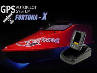Кораблик Фортуна з GPS автопілотом Fortuna X та ехолотом Toslon520 на 27000mAh червоний