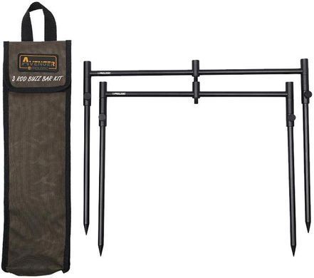 Буз-бар Prologic Avenger 3 Rod Buzz Bar Kit & Carrycase 20-34cm 0.537kg