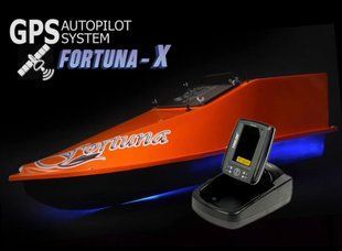 Кораблик Фортуна з GPS автопілотом Fortuna X та ехолотом Toslon520 на 27000mAh помаранчевий