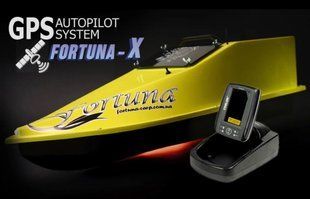 Кораблик Фортуна з GPS автопілотом Fortuna X та ехолотом Toslon520 на 27000mAh жовтий