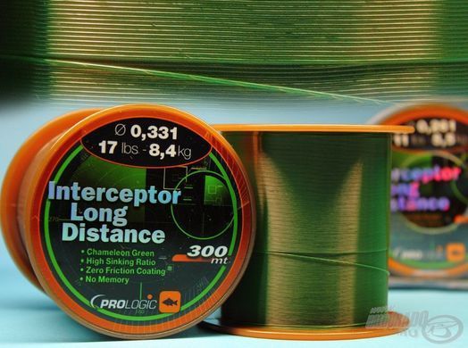 Леска карповая Prologic Interceptor Long Distance 300m 0.331mm 17lbs 8.4kg
