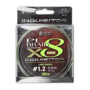 Шнур Golden Catch Inquisitor X8 LG 100м. PE0.8 (0.148 мм.)