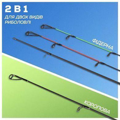 Вудлище коропове/фідерне GC Evolution X-Duo 3.90м 4lb 180г