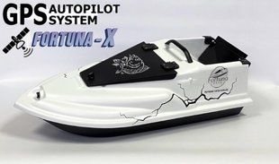 Кораблик для рыбалки Фурия Фюжн с GPS (Maxi Cortex) Білий