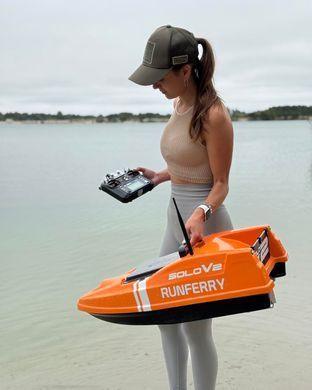 Runferry SOLO V2 GPS (9+1) + Ехолот Lucky FF918 Короповий кораблик Orange