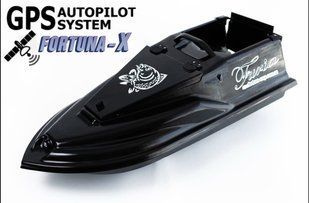 Кораблик для рыбалки Фурия Фюжн с GPS (Maxi Cortex) Черный