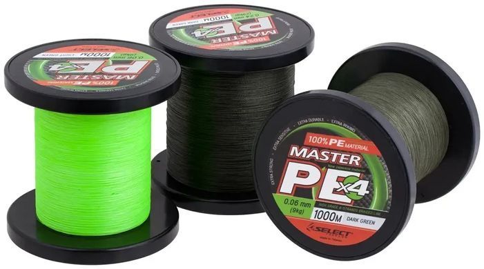 Шнур Select Master PE 1000m (салат.) 0.18mm 21kg