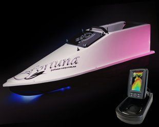 Кораблик Фортуна (45000 mAh) з ехолотом Toslon TF520 Білий
