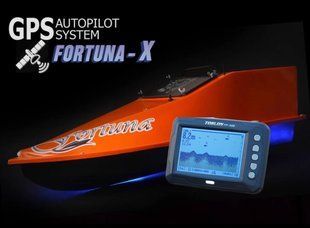 Кораблик Фортуна з GPS автопілотом Fortuna X та ехолотом Toslon300 на 45000mAh Помаранчевий
