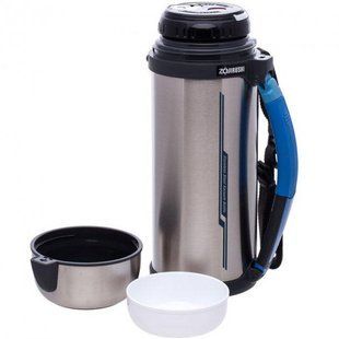 Термос Zojirushi SF-C20XA 2 л (складна ручка+ремінець) ц:стальна