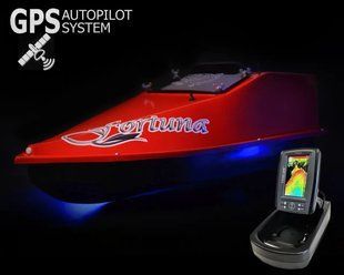 GPS (Maxi Cortex), Ехолот Toslon TF520, Професійний кораблик Фортуна (45000 mAh) Червоний