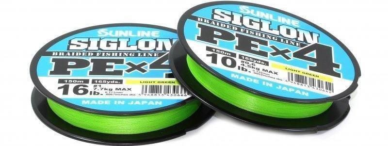 Шнур Sunline Siglon PE х4 150m (салат.) #0.4/0.108mm 6lb/2.9kg