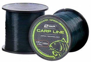 Леска Fishing ROI Dark Green Carp Line d=0.309mm 11.95kg 1000m