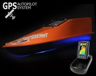 GPS (Maxi Cortex), Ехолот Toslon TF520, Професійний кораблик Фортуна (45000 mAh) Помаранчевий