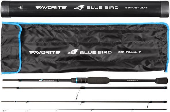 Спінінг Favorite Blue Bird Compact BB1-764UL-T 2.30m 1-7g (у тубусі)