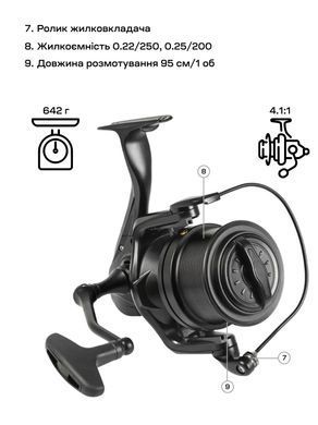 Котушка Brain Apex Carp Big Pit 8000 6+1BB