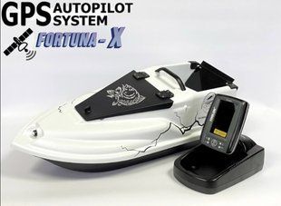Кораблик для рыбалки Фурия Фюжн с GPS (Fortuna-X) и Эхолотом Toslon TF520