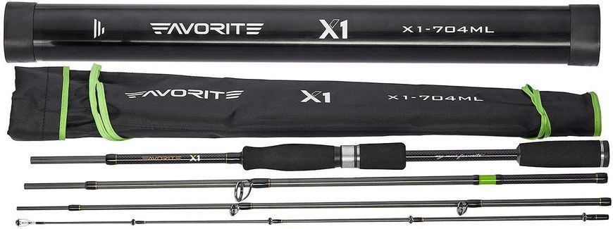 Спиннинг Favorite X1 Travel 764M 2.29m 7-24g (Тубус)