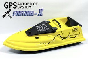 Прикормочний кораблик Фурія Шторм з GPS Fortuna-X Жовтий