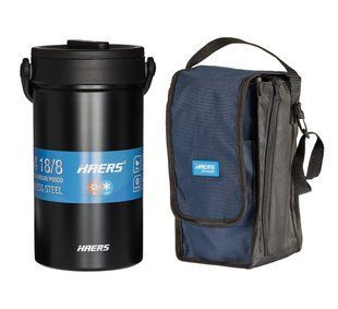 Харчовий термоконтейнер Haers HR-2300-17 2.3L Black