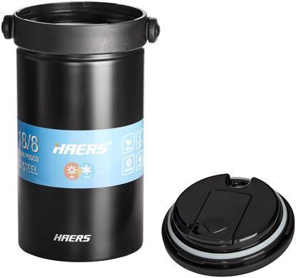 Харчовий термоконтейнер Haers HR-2300-17 2.3L Black