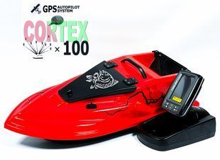 GPS Cortex 6+1 Эхолот Toslon TF520 Кораблик для рыбалки Фурия Шторм Красный