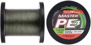 Шнур Select Master PE 1000m (темн.-зел.) 0.18mm 21kg
