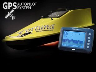 GPS Cortex 6+1 Ехолот Toslon300, Кораблик Фортуна (27000 mAh) Жовтий