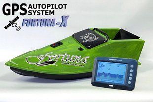 Кораблик Фортуна з GPS автопілотом Fortuna X та ехолотом Toslon300 на 27000mAh Кавуновий