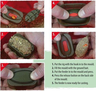 Набор кормушек с формой CarpZoom Fanatic Method Feeder Set 20, 25, 30 г.